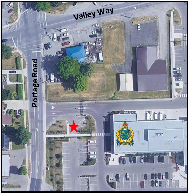 satelite map of evidence management unit location