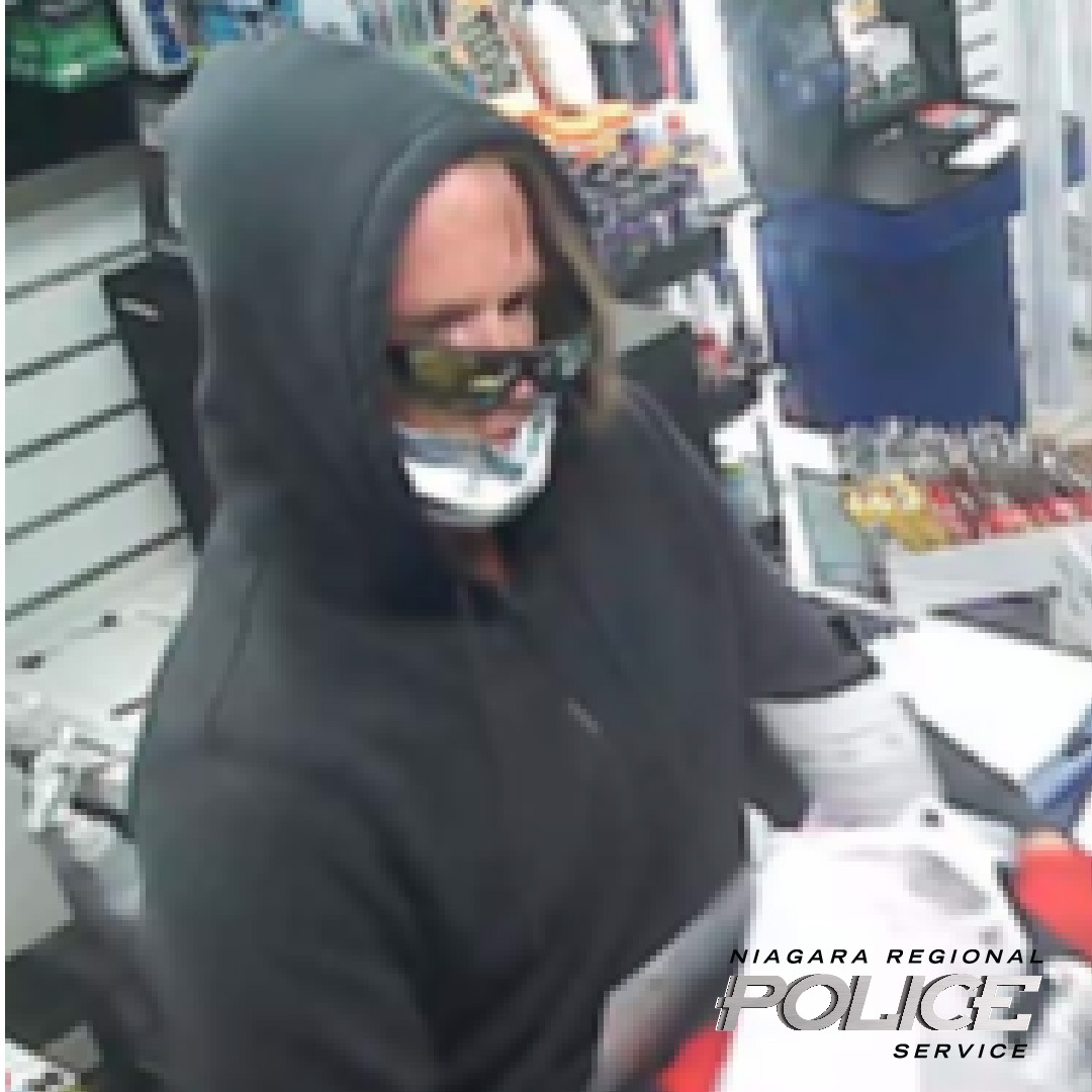 robbery suspect  dressed in all black