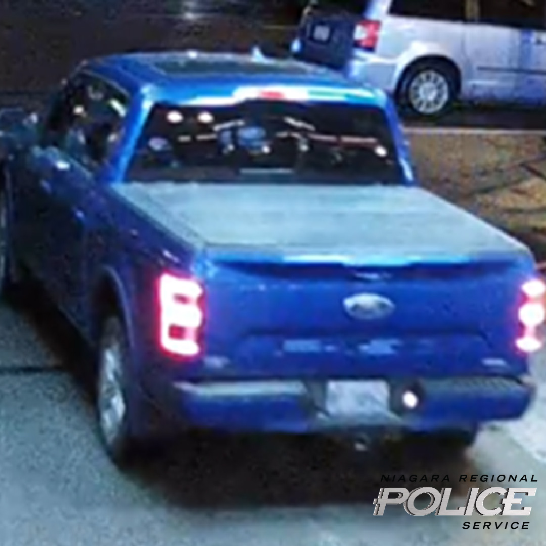 suspect vehicle photo blue pick up truck