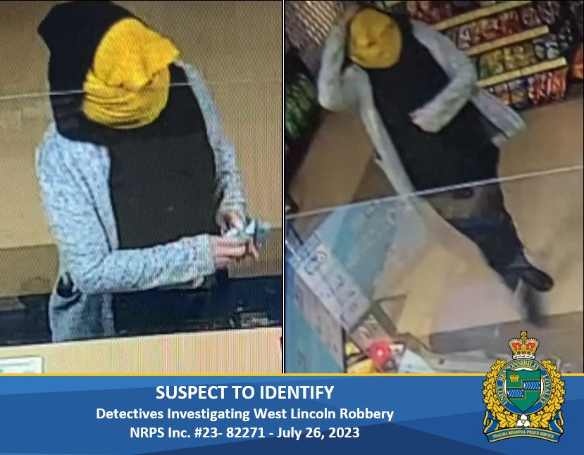 female robbery suspect in disguise