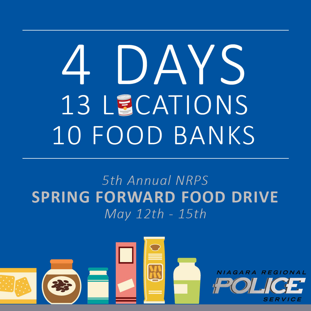 2025 Spring Forward Food Drive graphic
