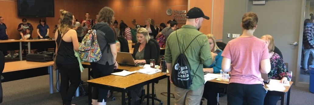 photo of background checks being done at niagara college
