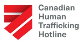 Canadian human trafficking hotline logo