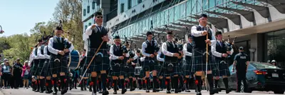 NRPS Pipe Band Marching