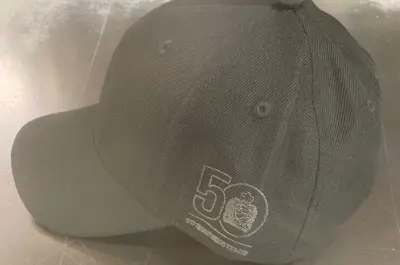 50th Anniversary Baseball Hat -in black