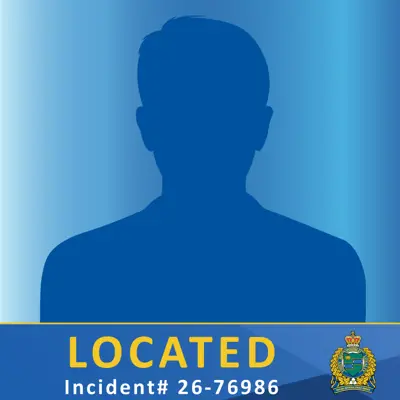Silhouette of Missing Male Located