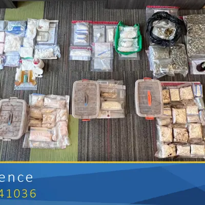 Photo of Seized Drugs
