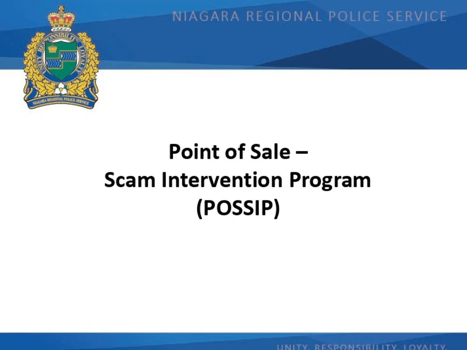 Point of Sale Scam Intervention Program (POSSIP) | Niagara Regional ...