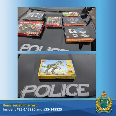 Photo of Stolen Items Seized