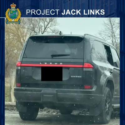 The rear of a lexus SUV