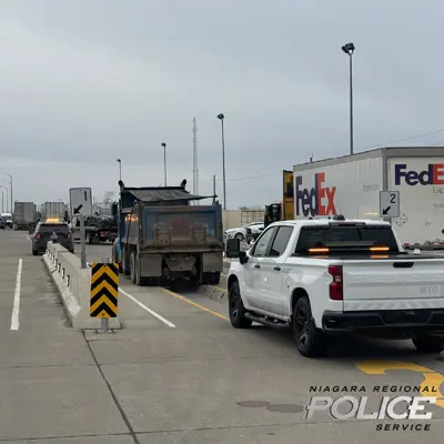 Photo of Dump Truck being Inspected