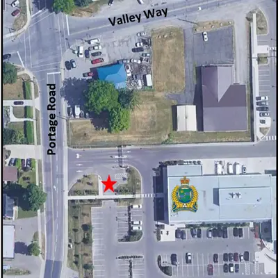 A map to the found property public entrance