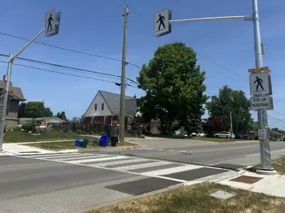 Photo of a Pedestrian Crossover