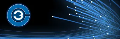 Cyber Crime Unit logo and abstract black and blue graphic