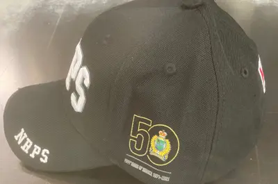 50th Anniversary baseball Hat - in Colour with white writing