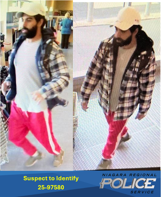 Two photos of suspect male