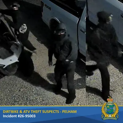 Suspects wearing dark clothing