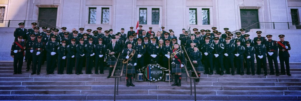 NRPS Members at Police Memorial