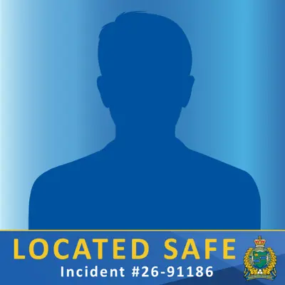 Silhouette of Missing Male Located